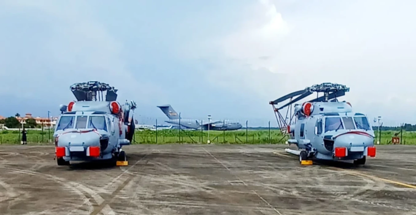 Indian Navy MH 60R Seahawk Helicopters at Kochi