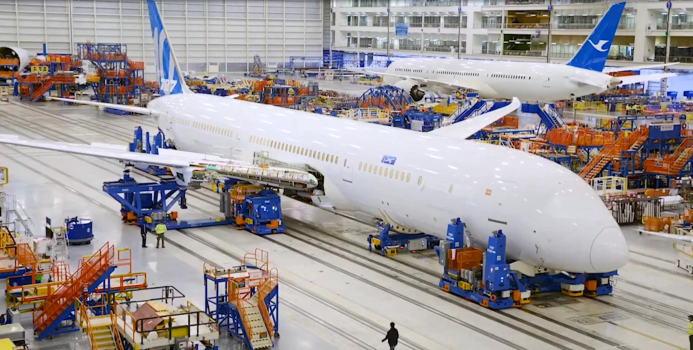 Boeing 787-10 production line