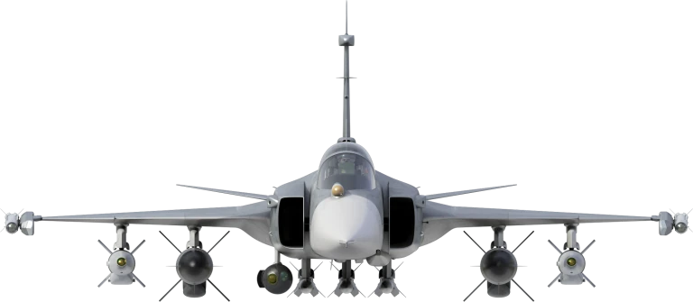 Gripen CGI with-Weapons integration