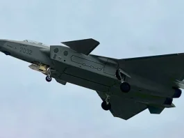 J-20 twin-seat variant in flight