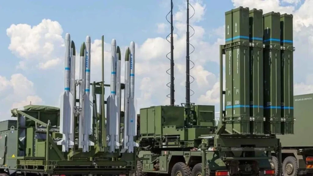 German IRIS-T SLM air defense system