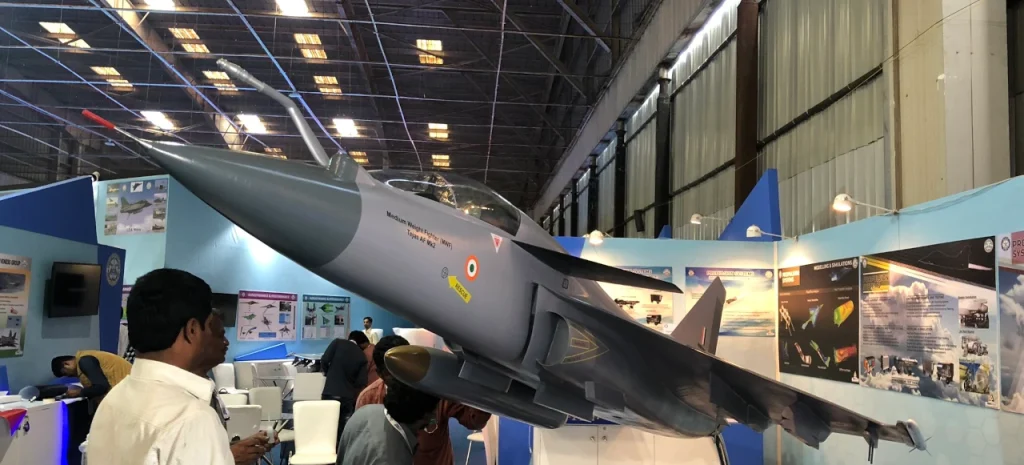 LCA Mk2 Model displayed at Aero India 2019