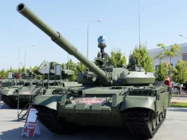 Modernization option for the T-62M from the 103rd BTRZ at the Army-2022 forum