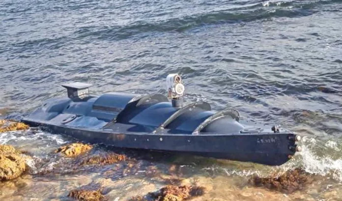 Ukranian Marine Drone that attacked Russian Black Fleet Sea fleet