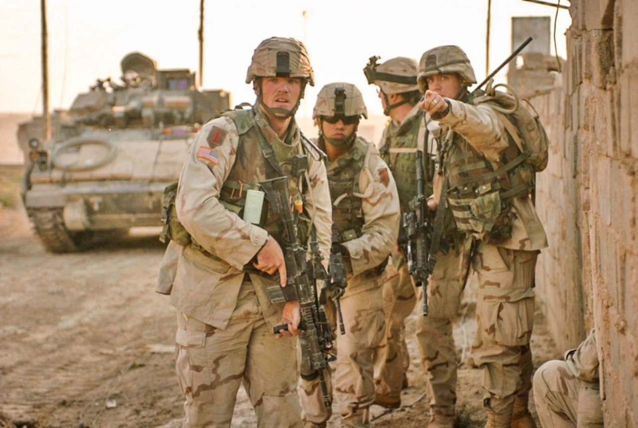 1st Infantry Divisions 3rd Brigade Reconnaissance Troop during clearing operations in Fallujah.