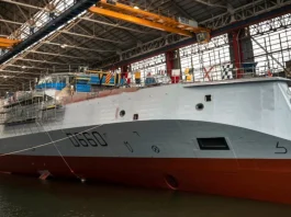 D 660 Amiral Ronarc'h of the FDI type ship launched