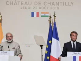 Indian Prime Minister Narendra Modi and French President Emmanuel Macron