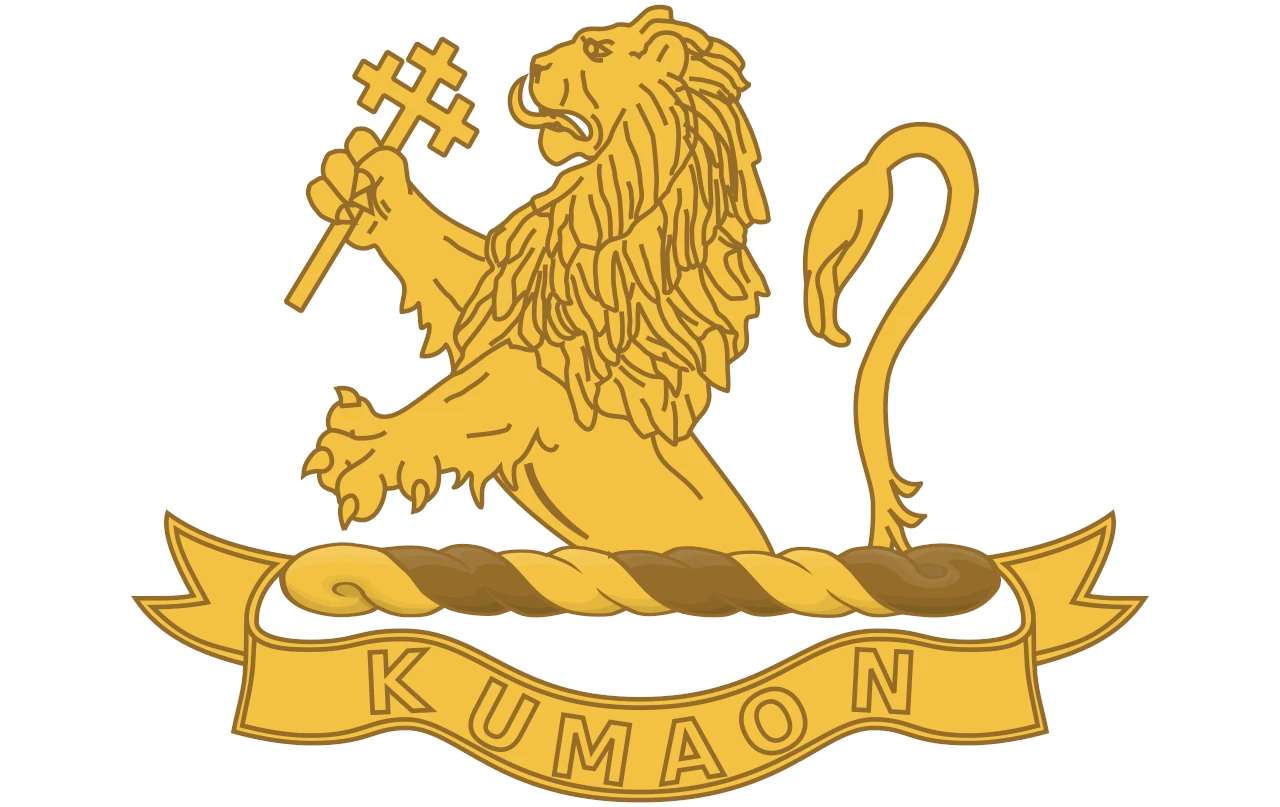 The Russell’s Lion forms part of the Kumaon Regiment’s Crest