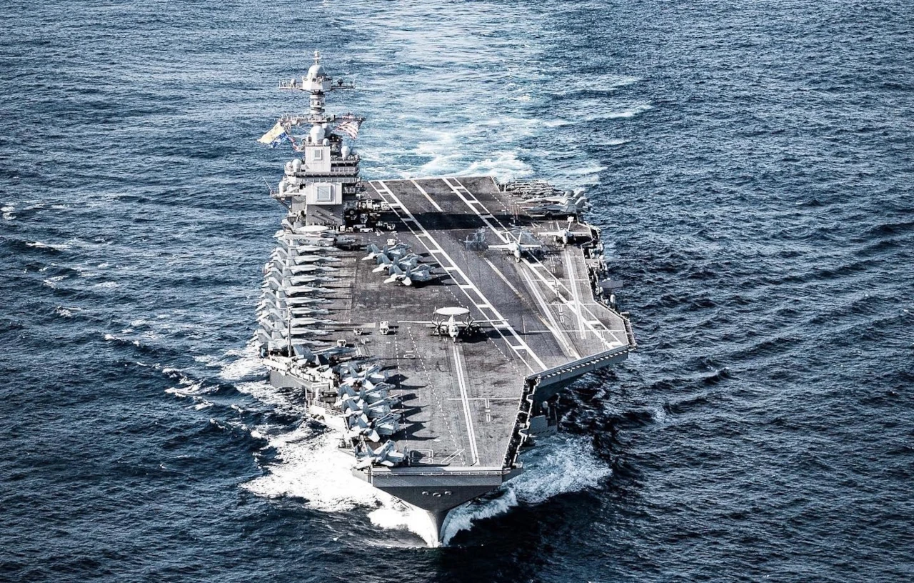 USS Gerald R. Ford sails into European waters