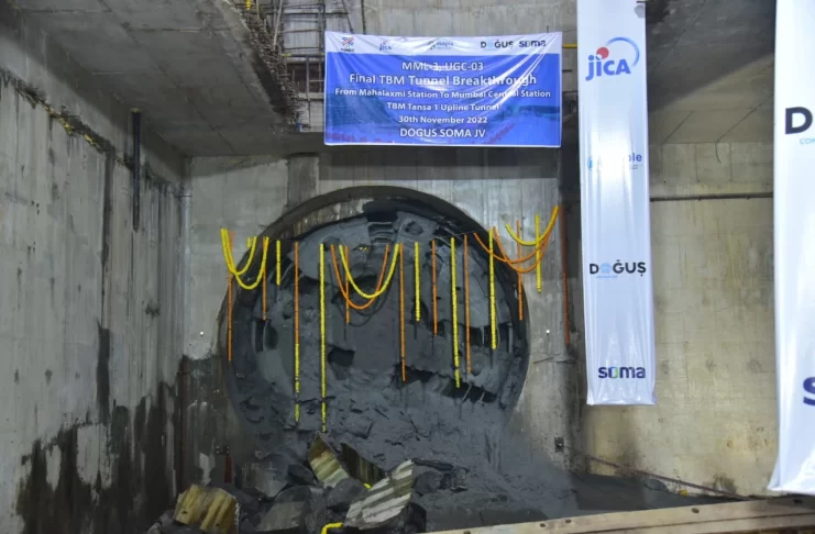 tunneling of Mumbai Metro Line-3