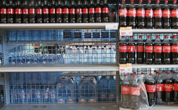 coca-cola in Moscow stores