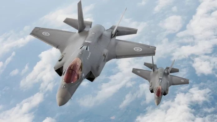 Artist impression of Canadian F-35A fighter aircraft