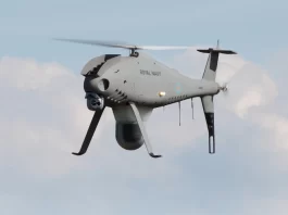 Royal Navy Schiebel's CAMCOPTER S-100 Unmanned Air System