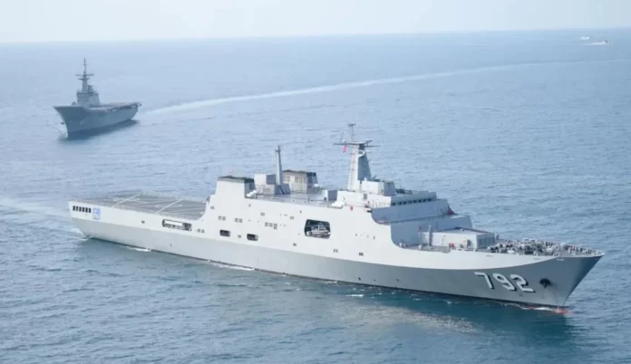 HTMS Chang and Aircraft Carrier HTMS Chakri Naruebet