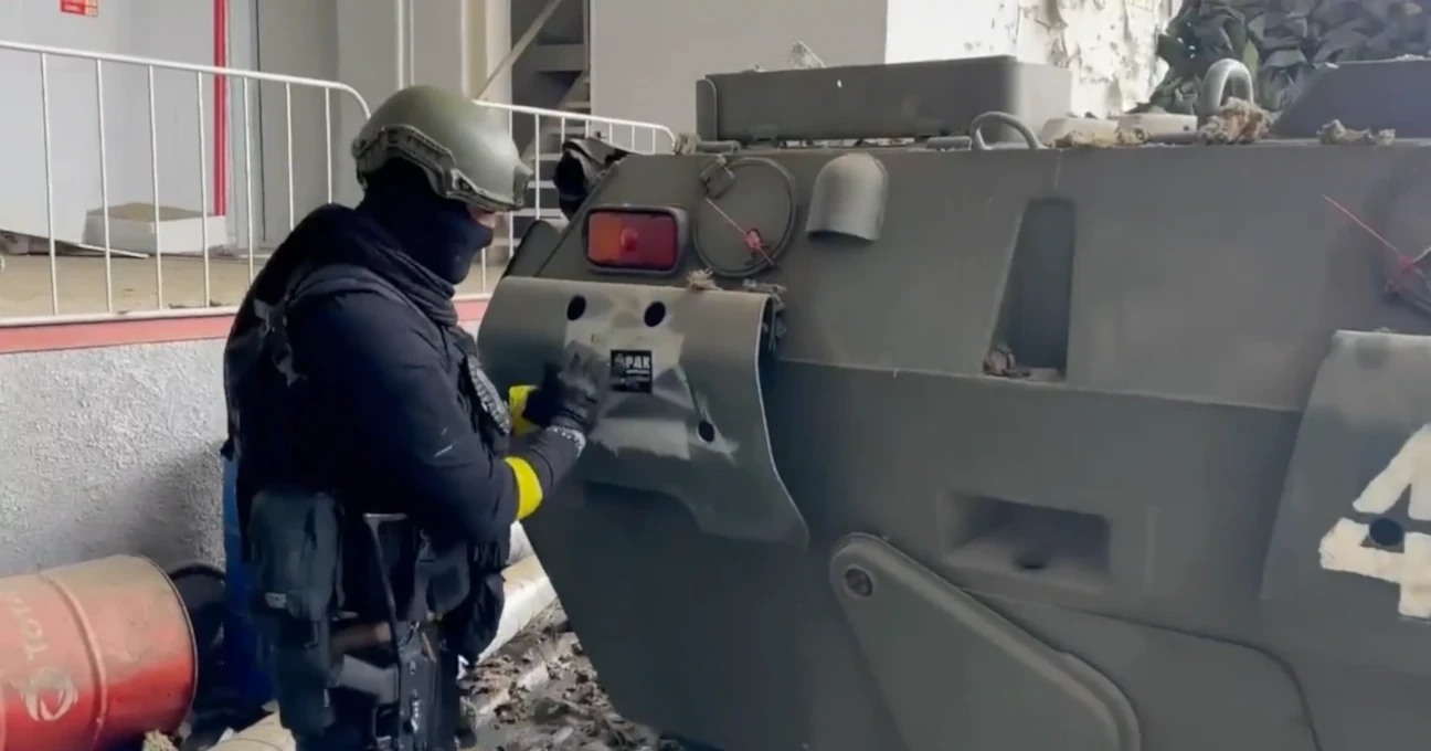 Russian Volunteer Corps have captured a Russian BTR-82 in Belgorod