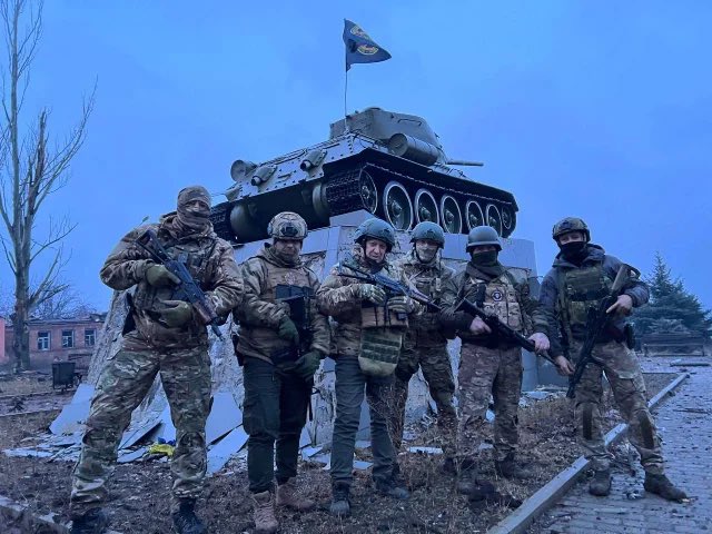 Wagner PMCs along with their chief and Russian oligarch Yevgeny Viktorovich Prigozhin or Putins-Chef
