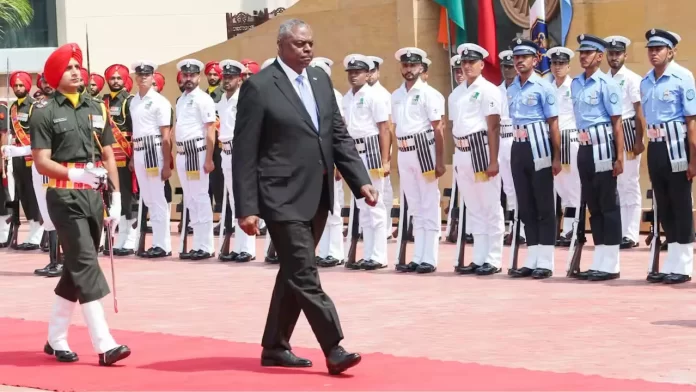 US Defence Secy Lloyd Austin in India US Defence Secy Lloyd Austin in India