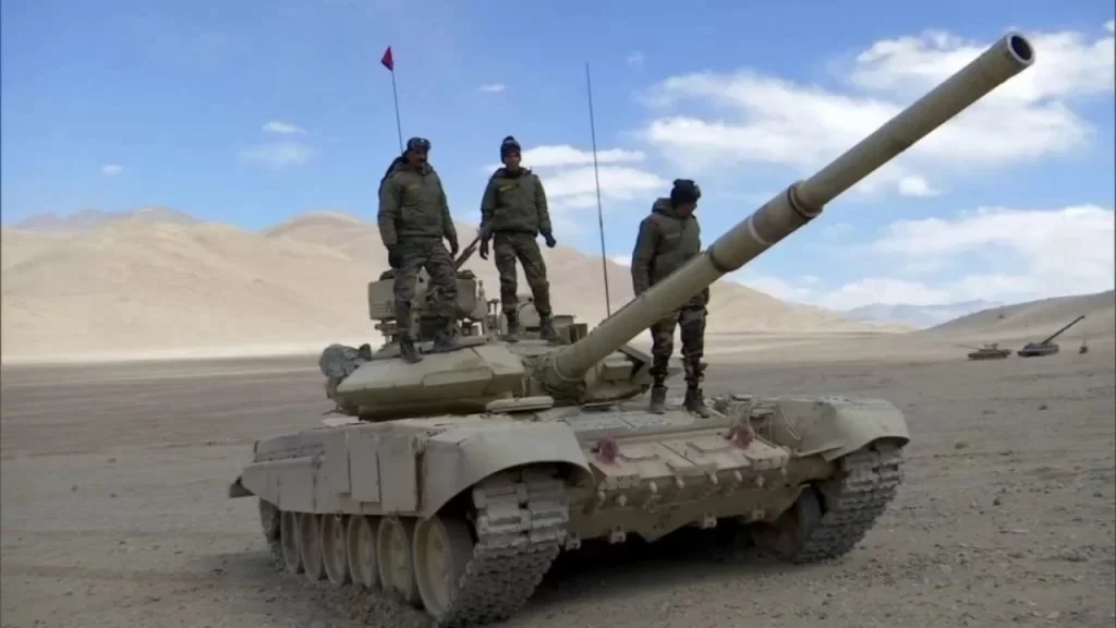 Indian Army T-90S Bhishma in Eastern Ladakh