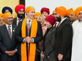 Canadian Prime Minister Justin Trudeau at a Sikh Religious Event.