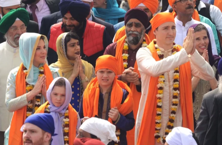 Canadian Prime Minister Justin Trudeau in Sikh traditional attire during his visit to India