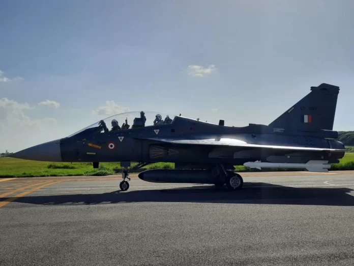 DCAS Air Marshal Ashutosh Dixit flies LCA Trainer during his June 15 visit to the HAL Tejas Division DCAS Air Marshal Ashutosh Dixit flies LCA Trainer during his June 15 visit to the HAL Tejas Division