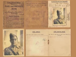 Dr Jabir Siddiqui's image on his I-card in uniform as a soldier