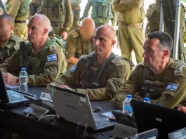The Chief of the General Staff, LTG Herzi Halevi, during a meeting in the Northern Command