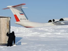 Russian Aerospace Force Transport Aircraft in Arctic