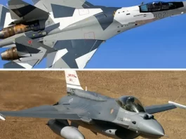 Su-35 Flanker E vs F-16 Fighting Falcon Collage