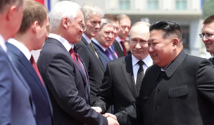 Kim Jong Un, the supreme leader of North Korea and the Russian President Vladimir Putin