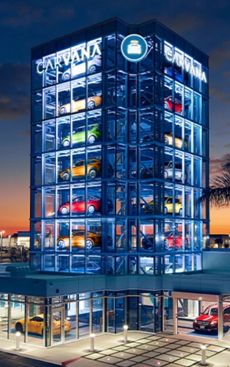 A car vending tower