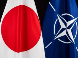 Japan and NATO Flags