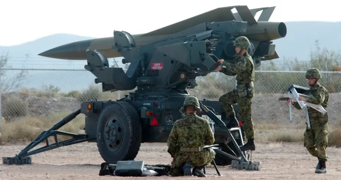 Japanese Ground Self-Defense Force soldiers perform crew with Hawk SAm Systems Japanese Ground Self-Defense Force soldiers perform crew with Hawk SAM Systems