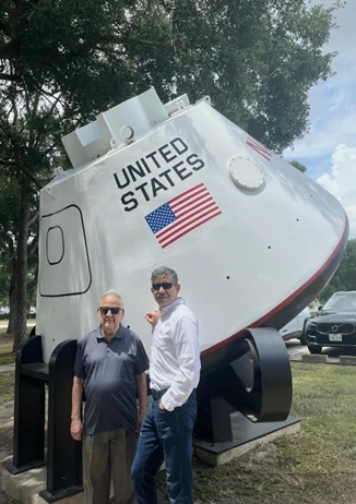 The first capsule  that soft landed on the moon now at its final resting place at NASA.