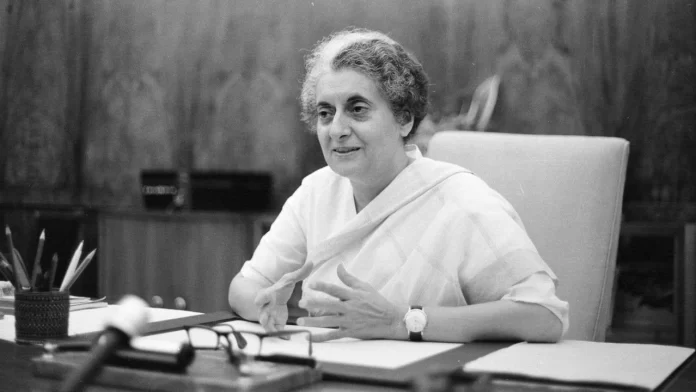 Former Prime Minister Indira Gandhi
