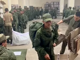 North Korean troops in Russia