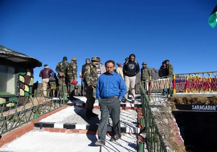 Dr Shantanu Bhowmick Dr (Prof)Shantanu Bhowmick, at a forward location interacting with the Indian Army