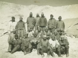 Sapper Team in front of Platoon Commanders tent at Chushul