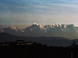 View from Regimental Centre Officers’ Mess in Ranikhet