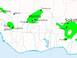 The Fulani Jihad States of West Africa, c. 1830.