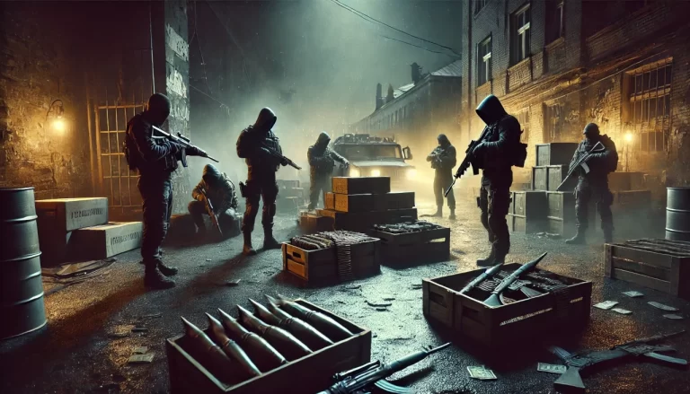 Image depicting a future illicit arms market in Ukraine
