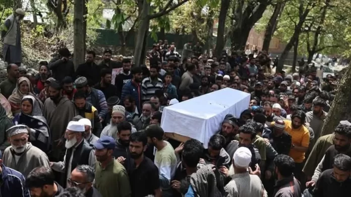 Funeral of Adil Hussain Shah