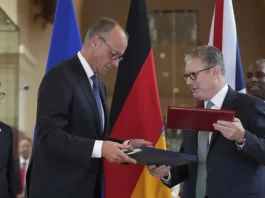 Kensington Treaty Signing between UK and Germany