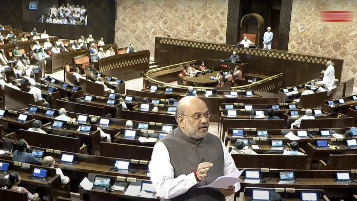 Amit Shah in Parliament