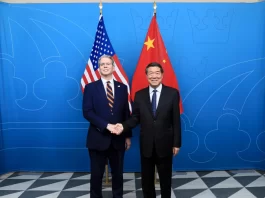 US Treasury Secretary Scott Bessent and Chinese Vice-Premier He Lifeng