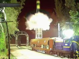 Agni P Missile Launched from Rail based Launcher