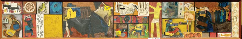 MF Husain’s painting “Zameen”