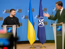 NATO Secretary General Mark Rutte with the President of Ukraine Volodymyr Zelenskyy