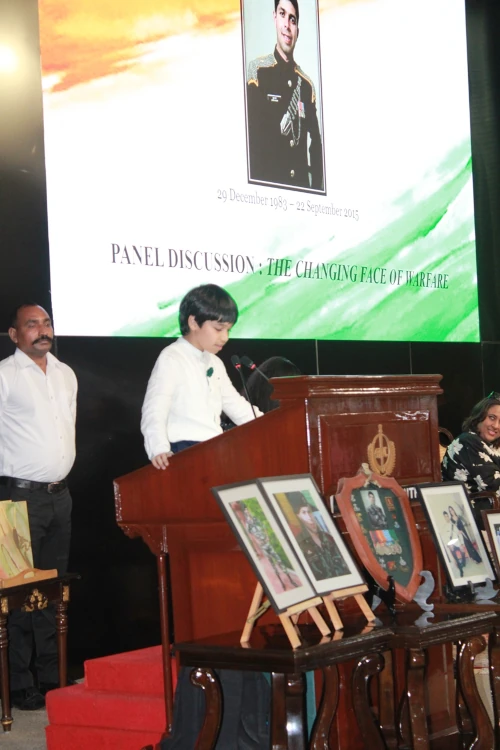 Young Rehaan Delivering the Vote of thanks.