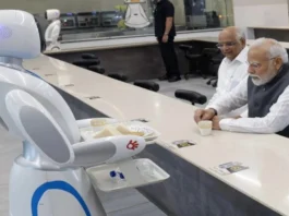 Robot Serves Tea to PM narendra Modi